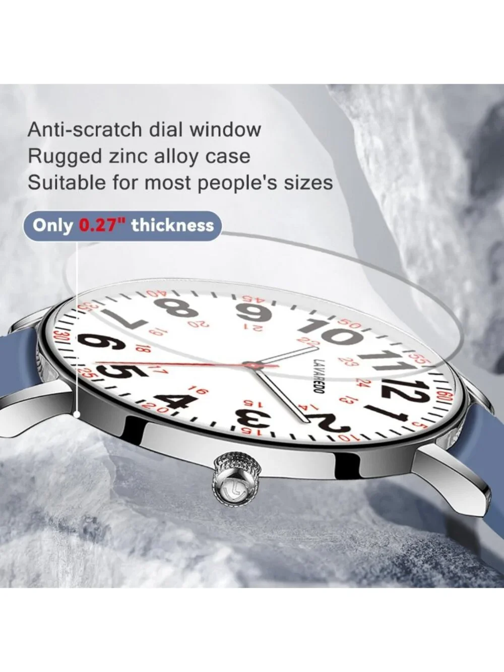 Luminous Nurse Watch for Women, Waterproof, Japanese Quartz, Stylish